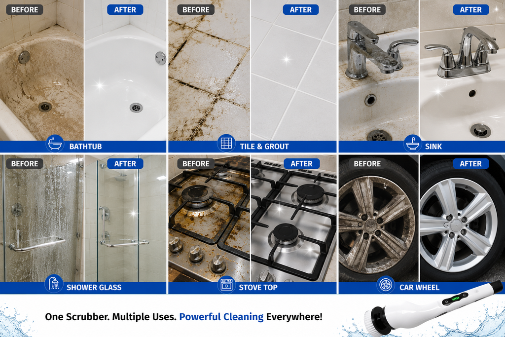 9 in 1 Electric Spin Scrubber