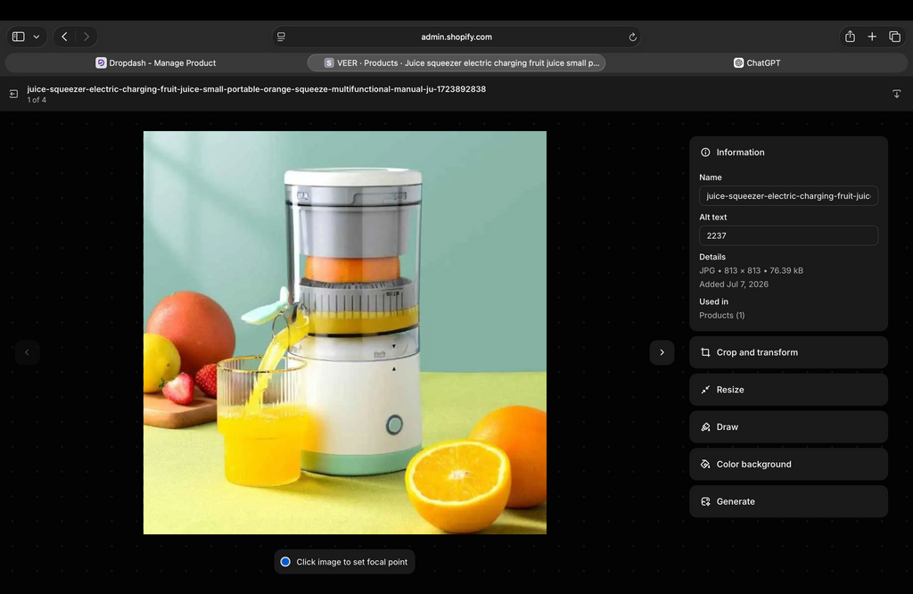Portable Electric Juice Squeezer – USB Rechargeable Citrus Juicer for Oranges, Lemons & Fresh Fruit