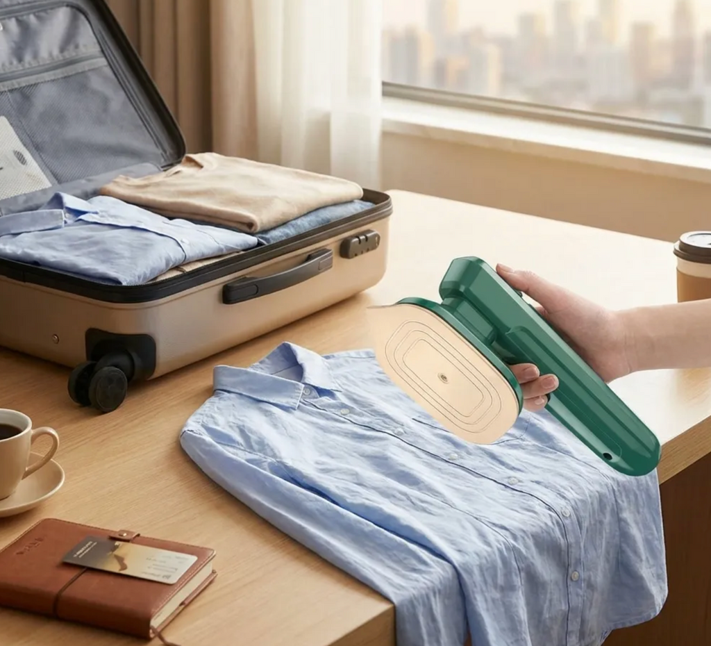 Mini Portable Steam Iron | Handheld Travel Garment Steamer for Wrinkle-Free Clothes